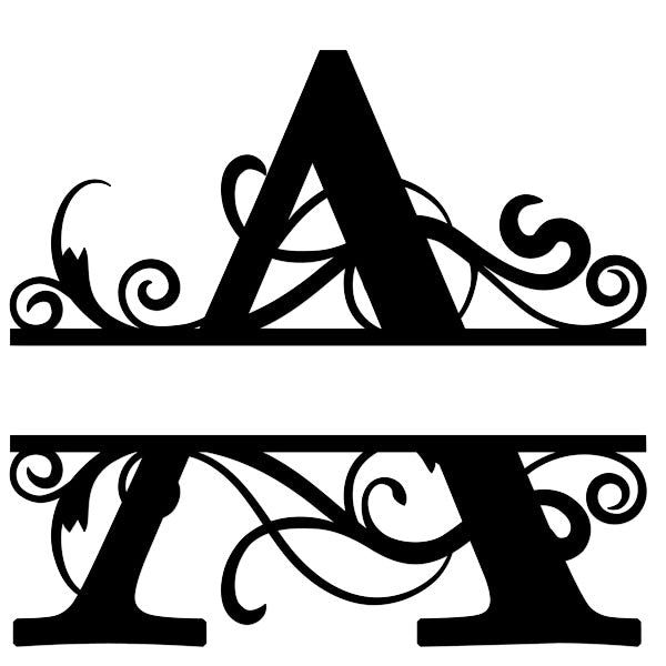 Split Letter Monogram